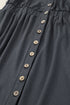 Button Up High Waist Long Sleeve Dress